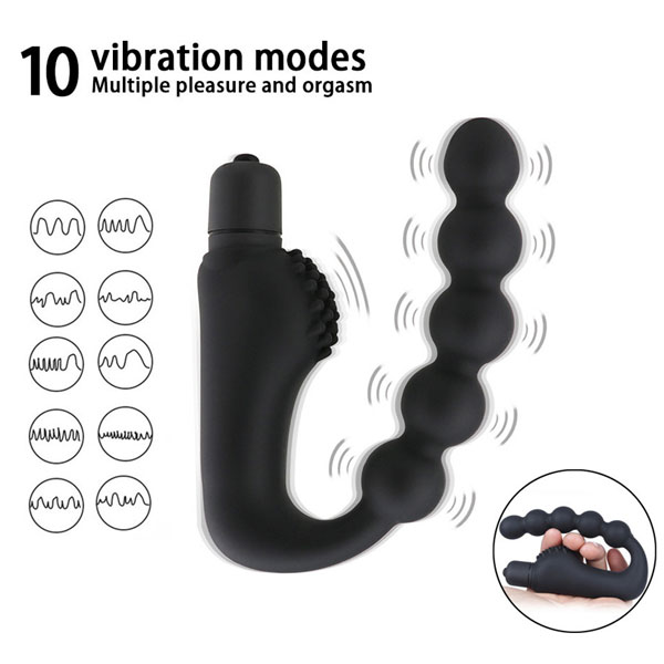 Chuỗi hạt mềm dẻo rung 10 chế độ Pipedream Indulgence Anal