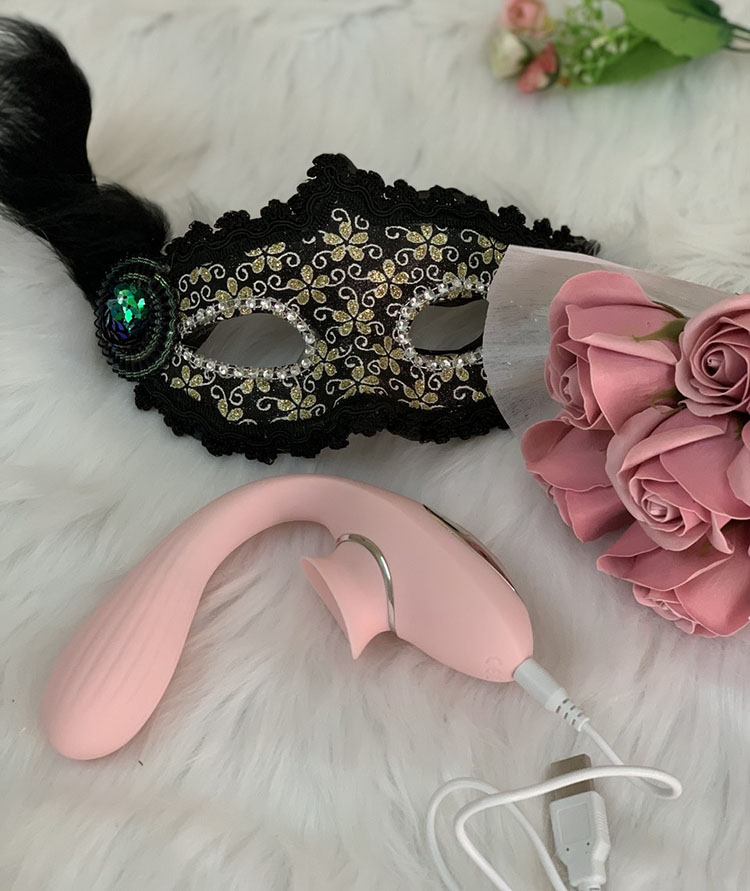 Đồ kích dục nữ 2 đầu rung liếm uốn bẻ cong