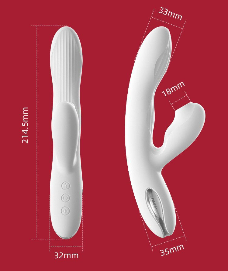 Dương vật svakom mỹ rung thụt hút toả nhiệt